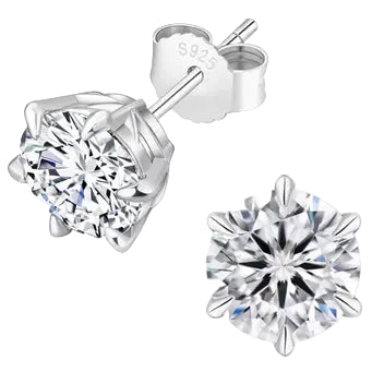 Moissanite Stud Earrings Unisex