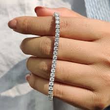 Moissanite Tennis Bracelet 925 Silver