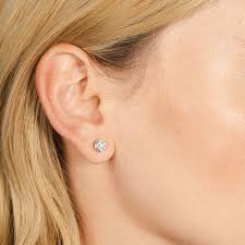 Moissanite Stud Earrings Unisex